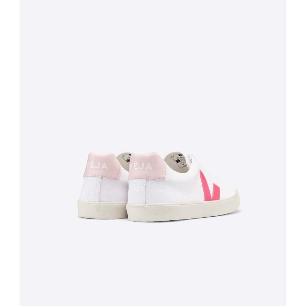 Veja ESPLAR SE CANVAS Schoenen Dames White/Orange/Pink | NL 513ZUT